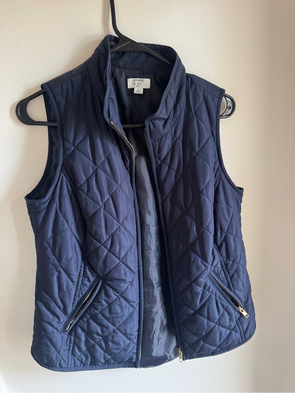Crown & Ivy Navy Blue Vest